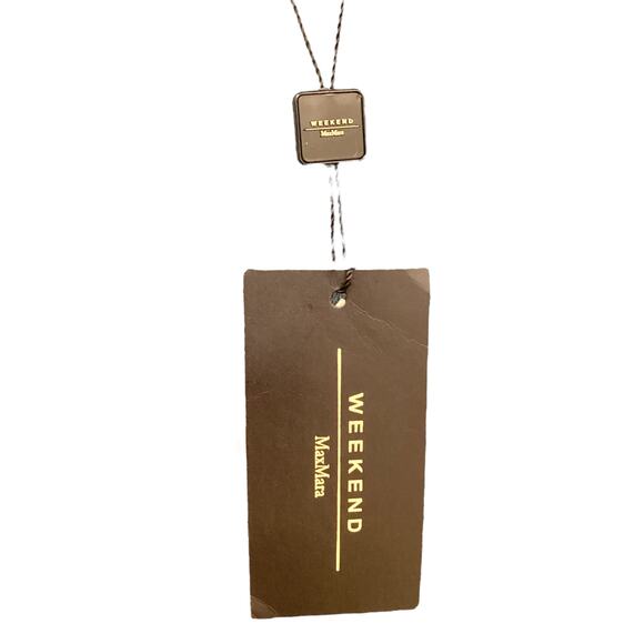 NWT Max Mara Weekend Skirt Women’s Size 10 Denim Peplum Flare Pockets Light Blue - Picture 5 of 5